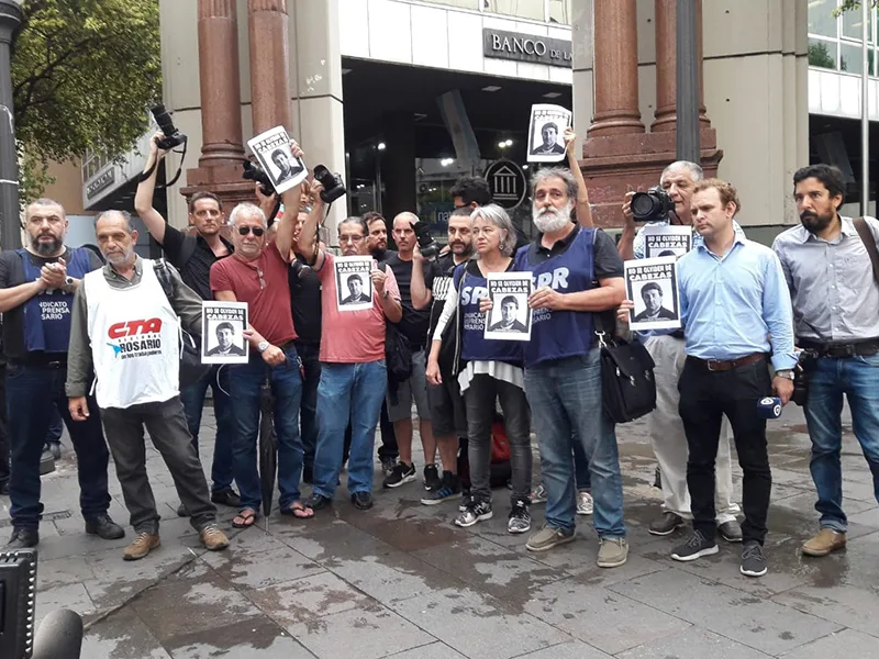 Recordaron a José Luis Cabezas en Rosario con el tradicional Camarazo