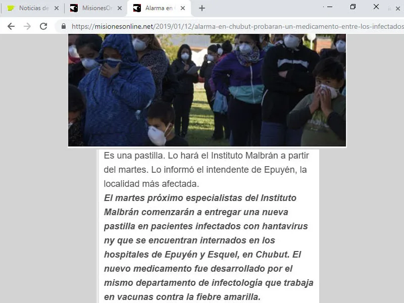 Los medicamentos contra el hantavirus finalmente no existían