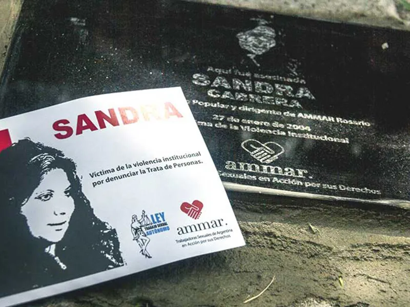 Homenaje a Sandra Cabrera a 15 años de su asesinato