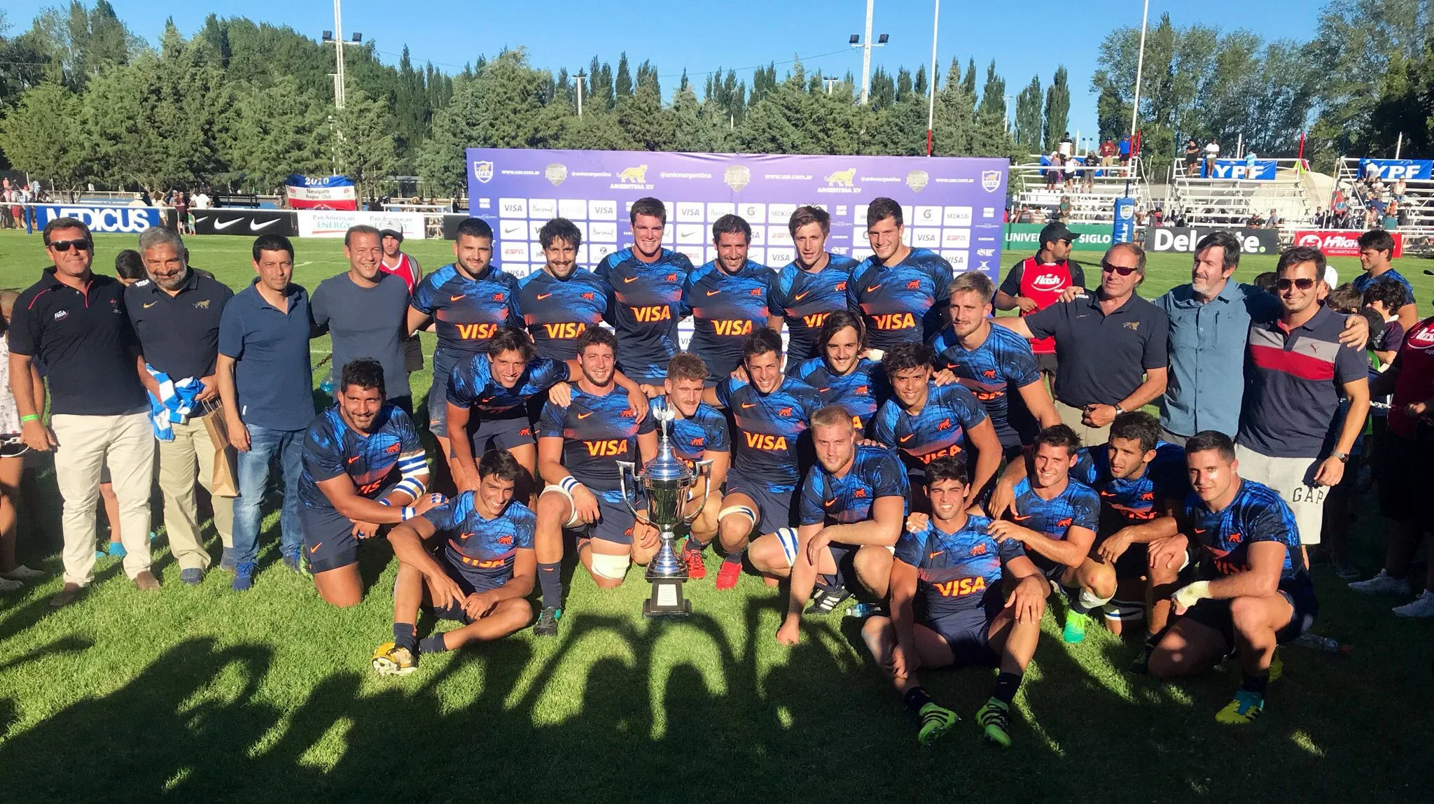En Neuquén, la alegría fue albiceleste, Argentina XV goleó a Brasil por 54 a 3