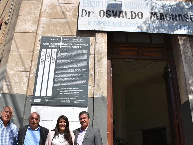 Vuelven a señalizar la escuela Magnasco, un lugar histórico para la memoria