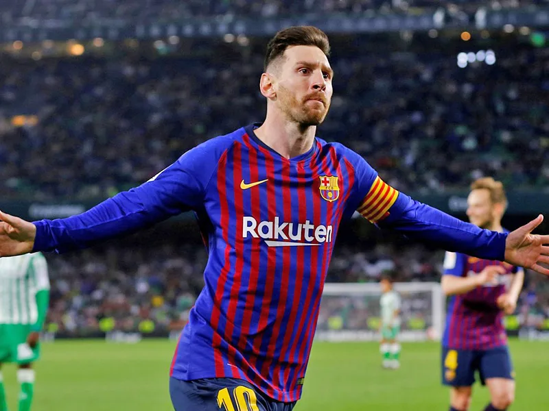 Messi clavó tres golazos para la paliza del Barcelona sobre el Betis
