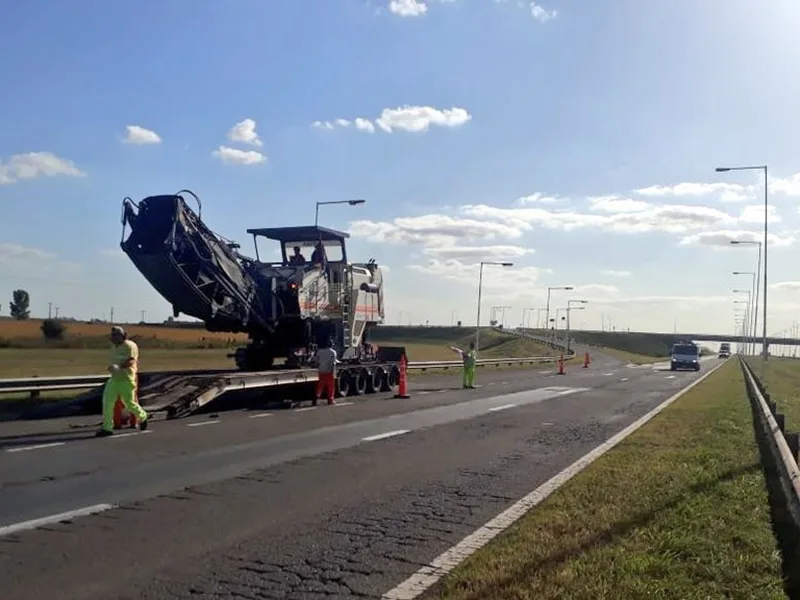 Comenzaron las obras de repavimentación de la autopista Rosario-Córdoba