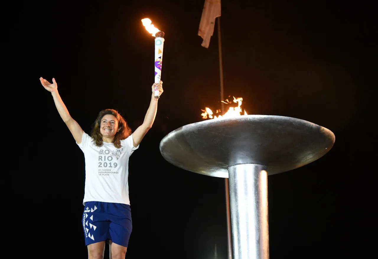 Fiesta en el Monumento: Rosario le dio la bienvenida a todos los deportistas