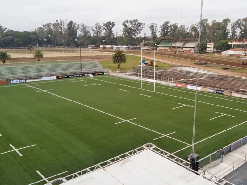 A cuatro días del kick off, el estadio de rugby en el Hipódromo se viste de gala