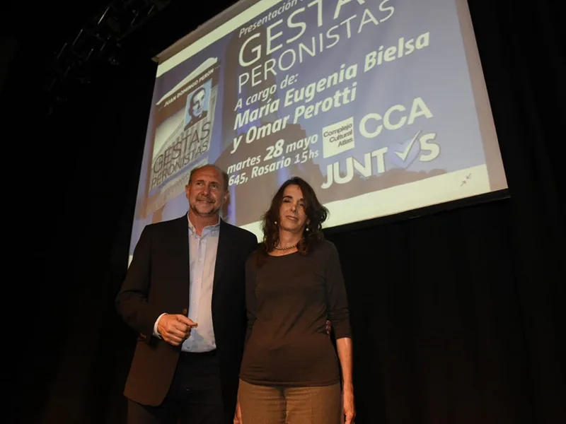 Perotti y Bielsa protagonizaron la presentación del libro "Gestas peronistas"