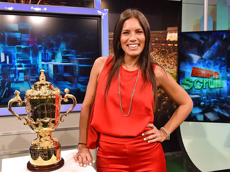 Agostina Larocca, primera mujer en integrar un equipo de transmisión mundialista