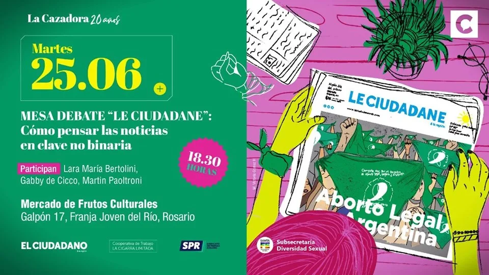 "Le Ciudadane": se viene charla para pensar las noticias en clave no binaria