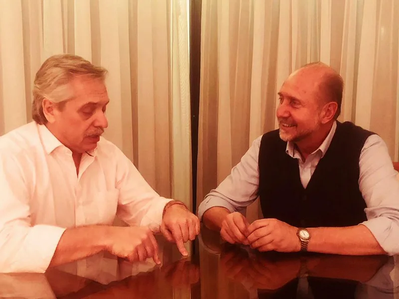 Con foto incluida en Twitter, Omar Perotti ratificó su apoyo a Alberto Fernández