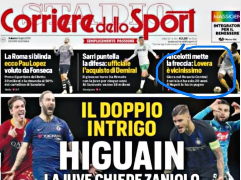 Sorpresa en Arroyito: Lovera en la mira del Napoli de Italia, ¿se va el juvenil?