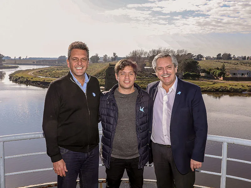 Alberto Fernández celebró el Día de la Independencia junto a Kicillof y Massa