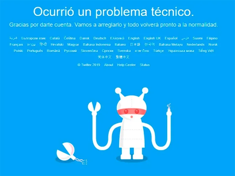 Esta tarde, se cayó Twitter... ¡y lo peor es que no lo podemos tuitear!
