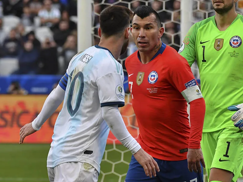 Con Messi expulsado, Argentina venció a Chile y se quedó con el tercer puesto