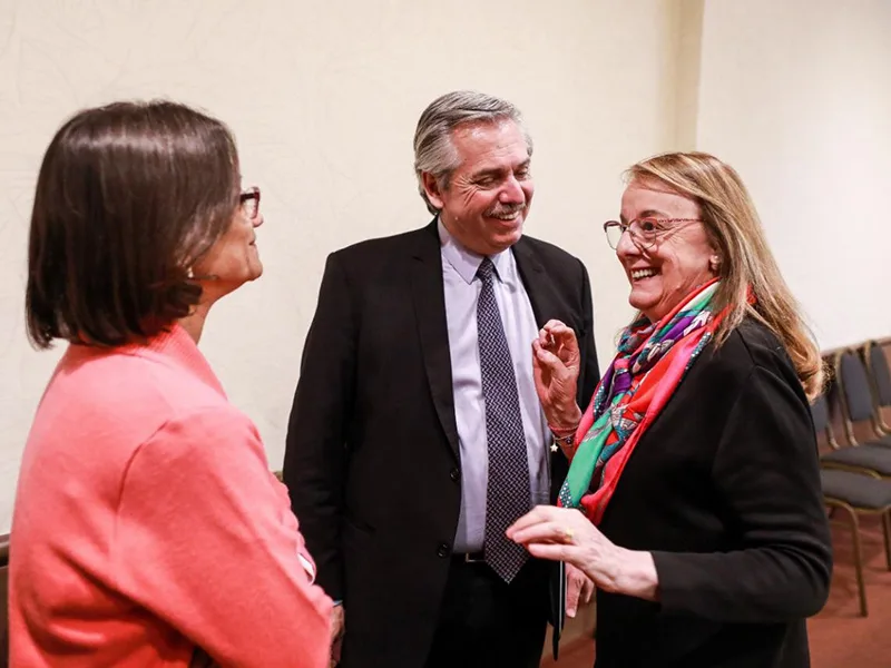 Alberto dialogó con gobernadoras de Catamarca y Santa Cruz y empresarios mineros