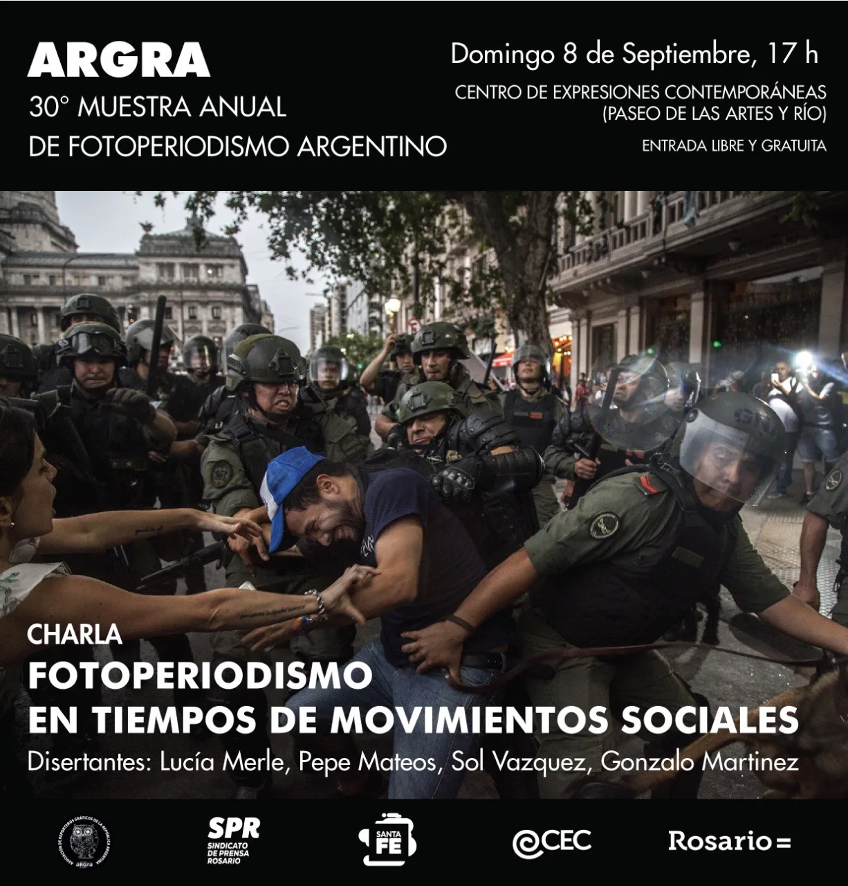 Charla sobre "fotoperiodismo en tiempos de movimientos sociales"