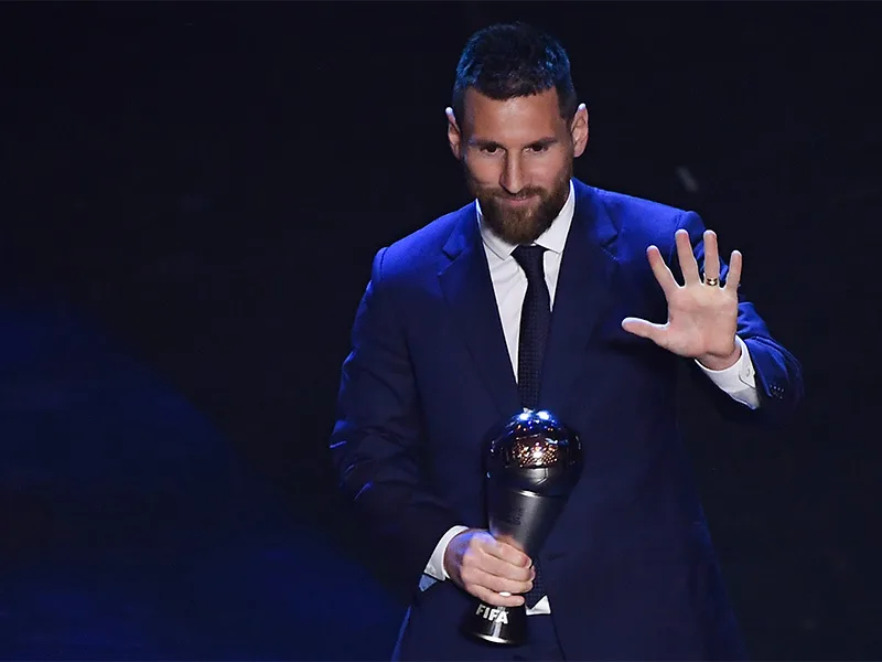 Messi fue galardonado como mejor jugador del mundo con el premio The Best