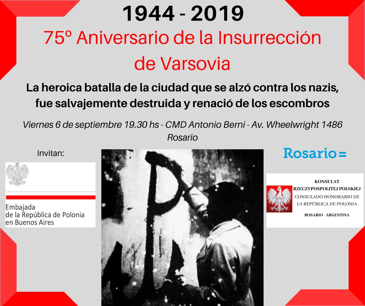 Inauguran una muestra por el 75º Aniversario de la Insurrección de Varsovia