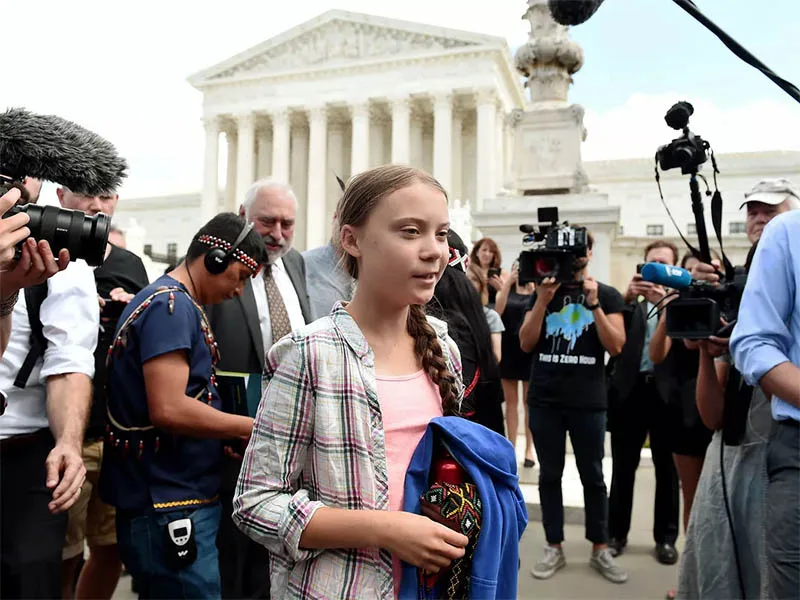 Adolescente sueca encabezó en Estados Unidos una huelga por el cambio climático