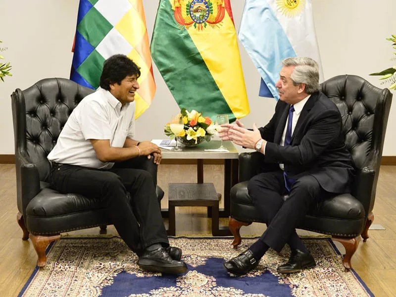 Alberto Fernández se reunió con Evo Morales en Bolivia