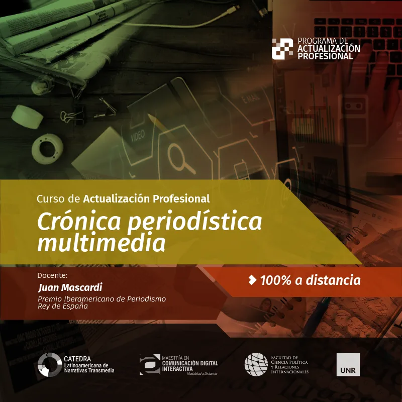 Abren la inscripción al taller de crónica periodística multimedia