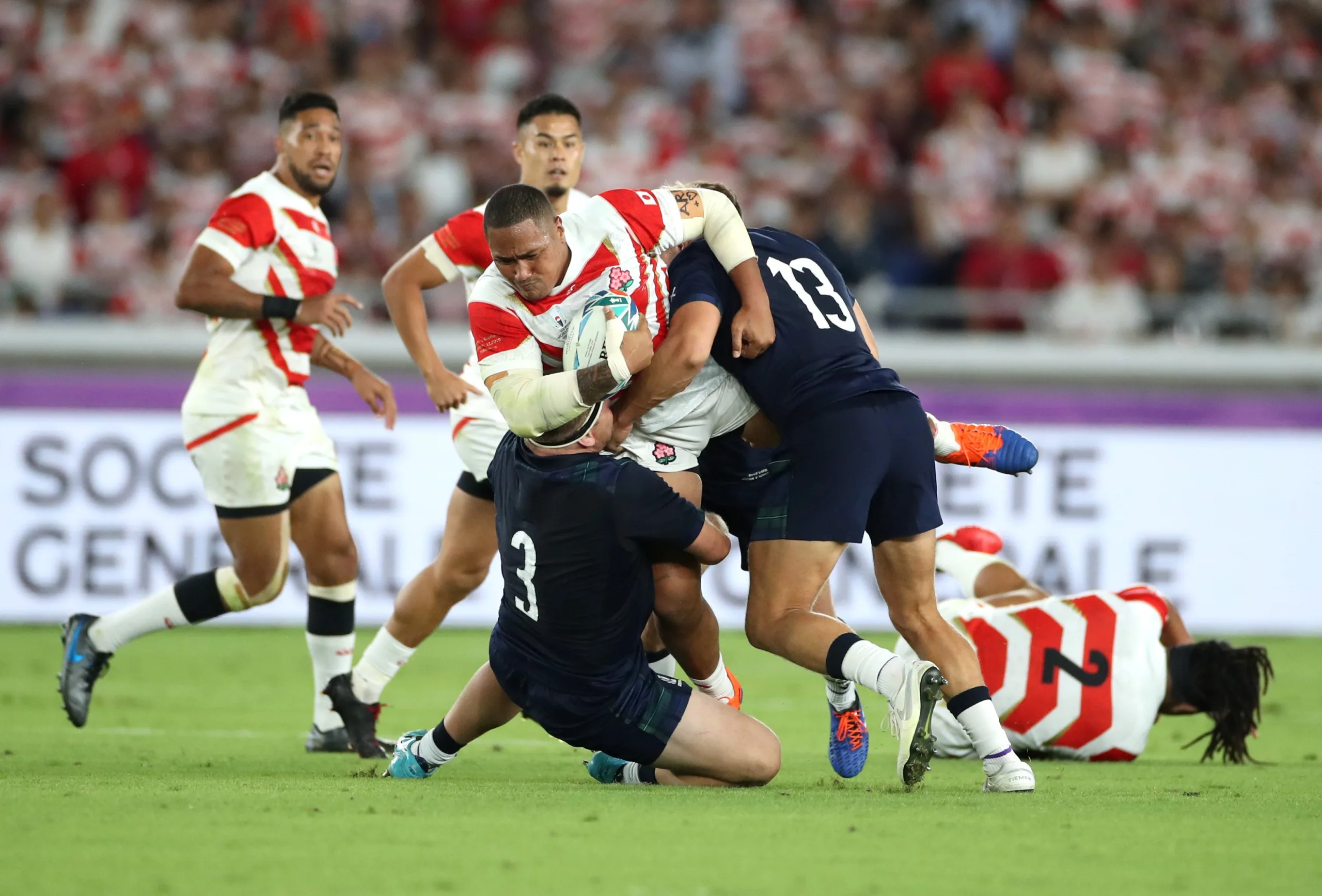 Japón eliminó a Escocia y se armaron los cuartos de final del Mundial