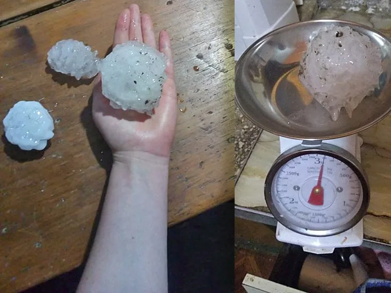 Las piedras se acercan: después de Pergamino, cayeron este viernes en Rufino