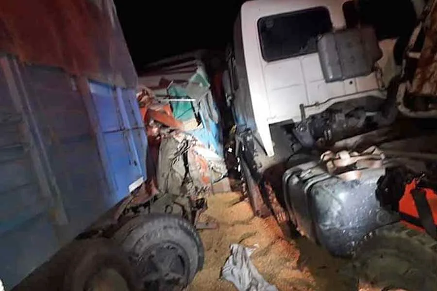 Chocaron cuatro camiones en ruta 91, cerca de Serodino: hay dos choferes graves