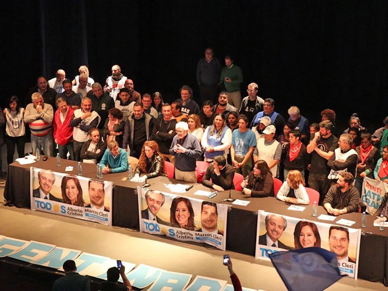 Contundente apoyo a la lista de diputados nacionales del “Frente de Todos”