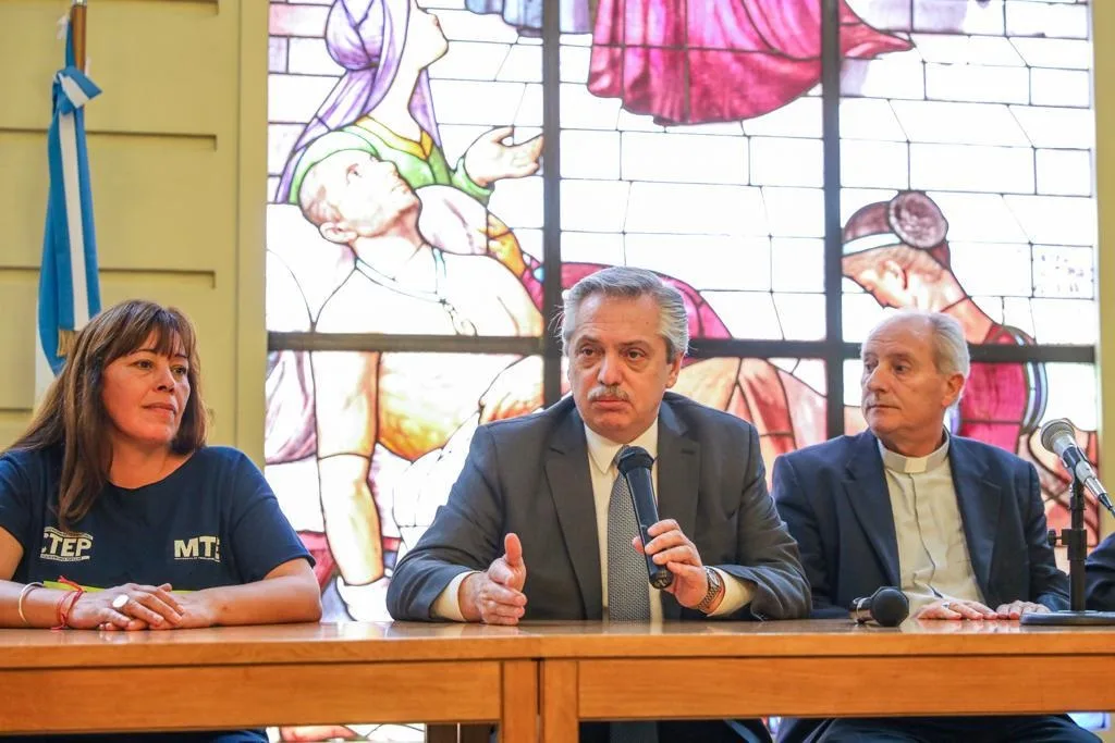 Alberto con la Pastoral Social y movimientos sociales: “Vine a escucharlos”