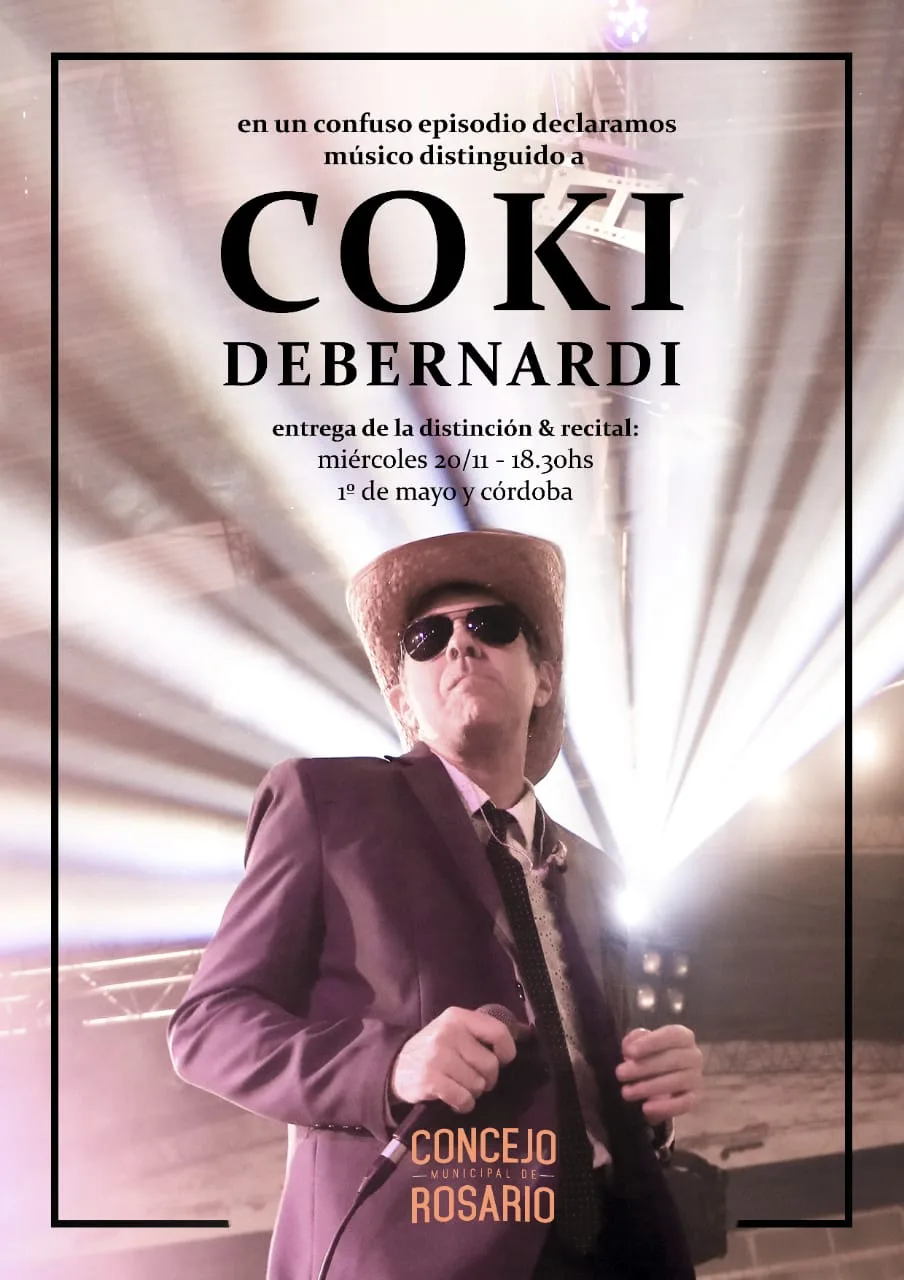 Coki adelanta detalles del show que dará frente al Palacio Vasallo