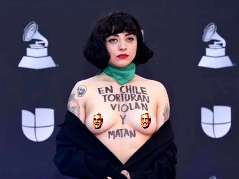 Mon Laferte, en contra de la violencia de género en Chile y a favor del aborto