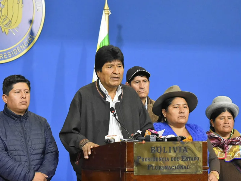 Golpe de Estado en Bolivia: "La lucha continúa", dijo Evo en su último discurso