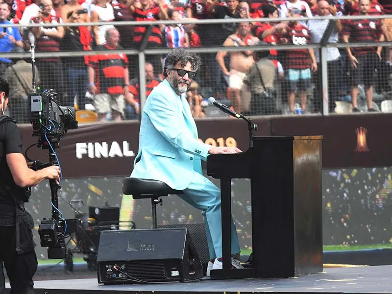 Fito Páez le puso alegría a los corazones en la previa a la final en Lima