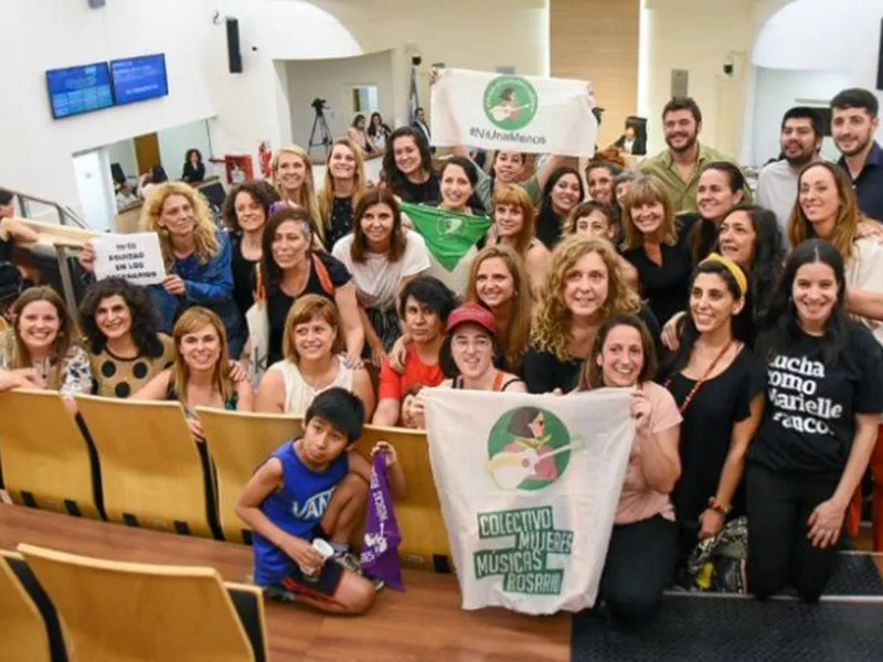 El Concejo Municipal rosarino aprobó inédita paridad de género en los recitales
