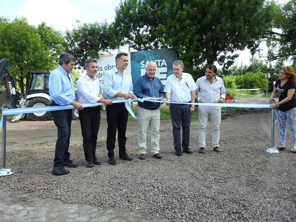 Firmat: inauguraron la primera etapa de una clave obra de protección hídrica