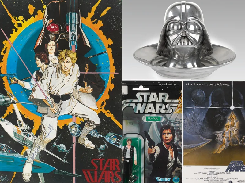 Salen a la venta en una subasta on line objetos de Star Wars