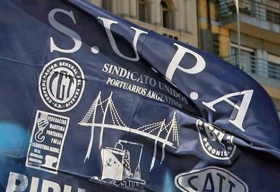 Portuarios van al paro por singular intervención al gremio en Puerto San Martín
