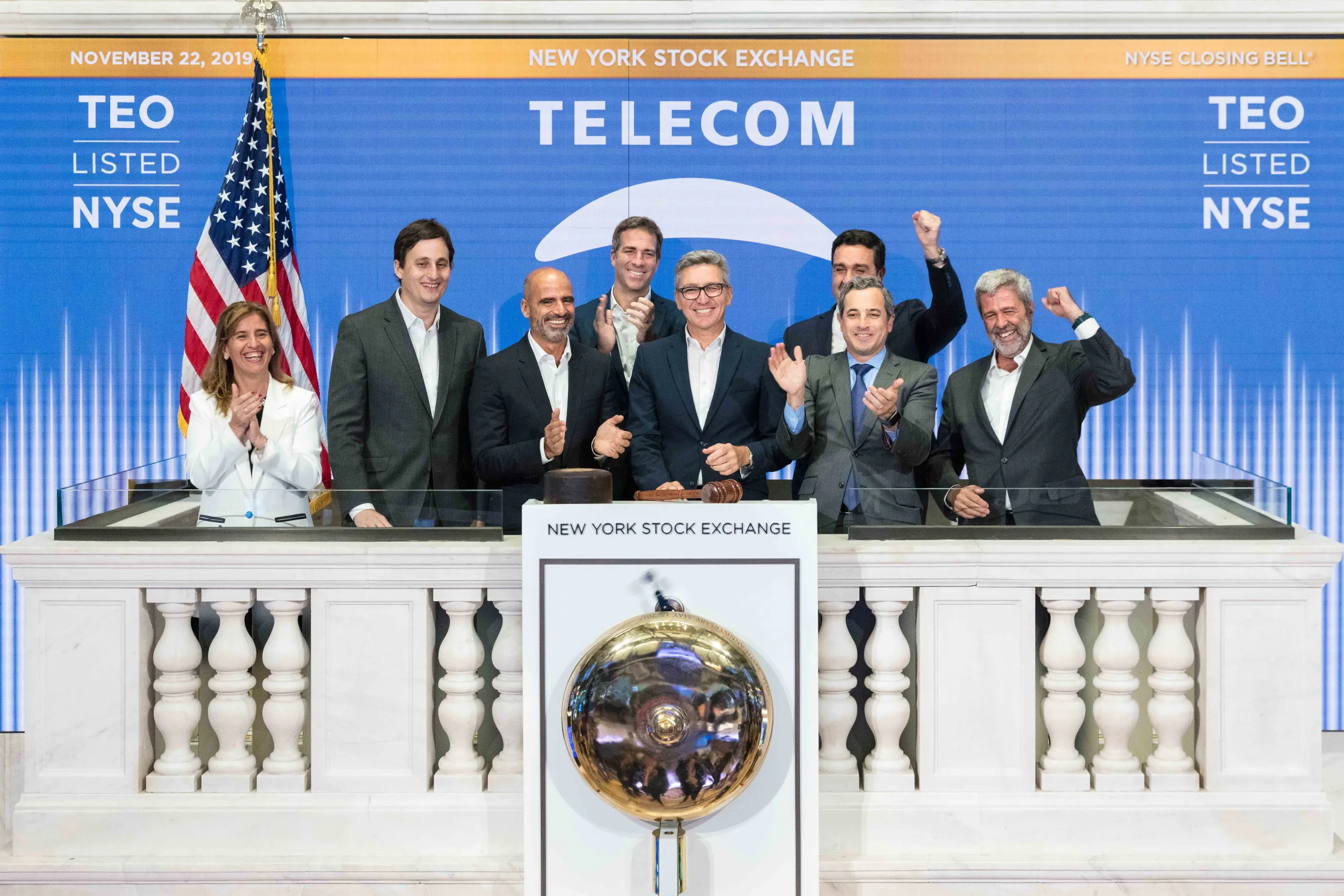 Telecom Argentina celebra el 25° aniversario de su inicio de cotización en Bolsa