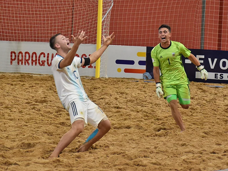 Argentina Sub 20 de Fútbol Playa gritó campeón en el Sudamericano ante Brasil