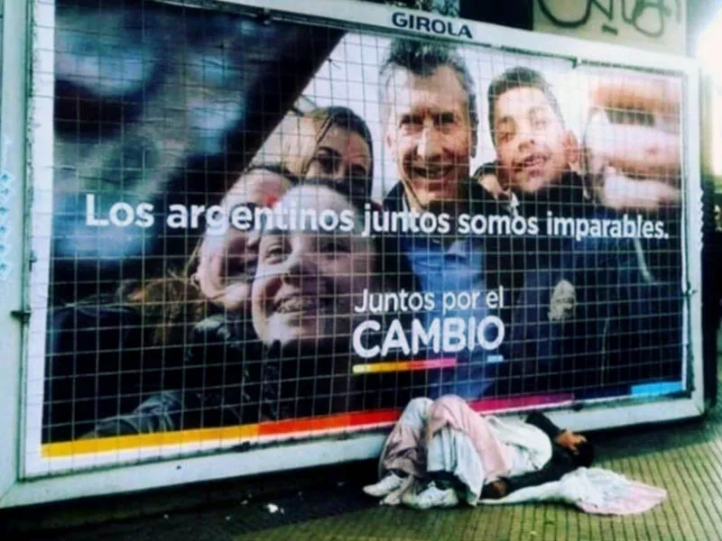 Macri récord: se va con 40% de pobres y 8,9% (el doble en 4 años) de indigentes