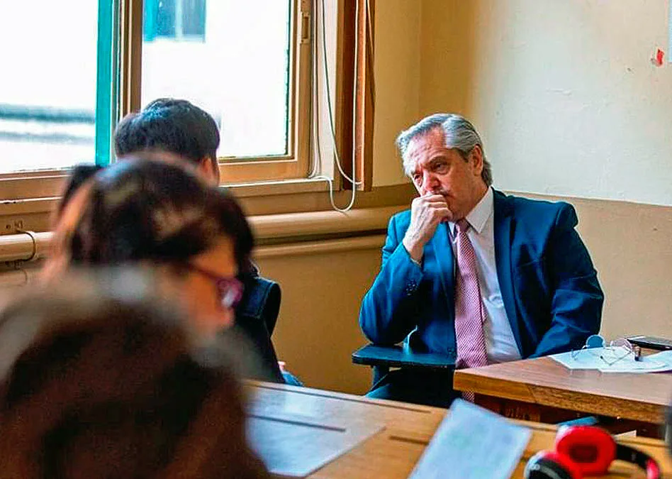 Rendir con el presidente: Alberto Fernández integró mesa de examen en Derecho