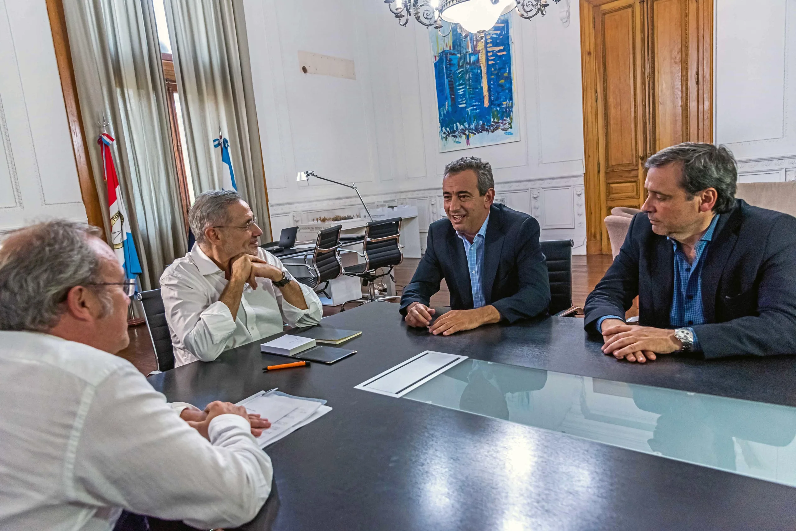 Sain se reunió con Javkin tras saga de homicidios y reiteró necesidad de controlar a la Policía