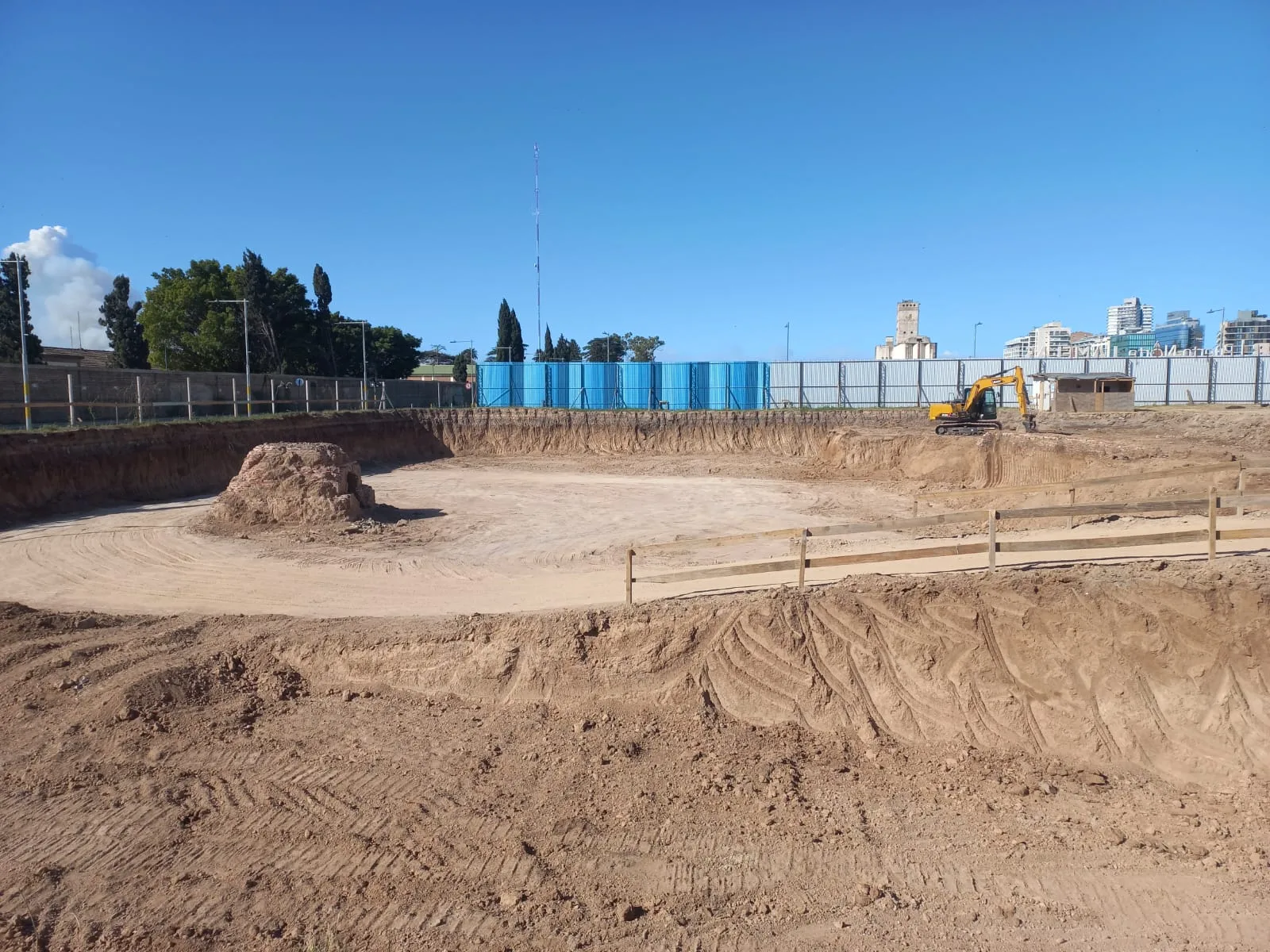 Fin del misterio: la estructura aflorada en obras de Puerto Norte fue un horno sin valor patrimonial
