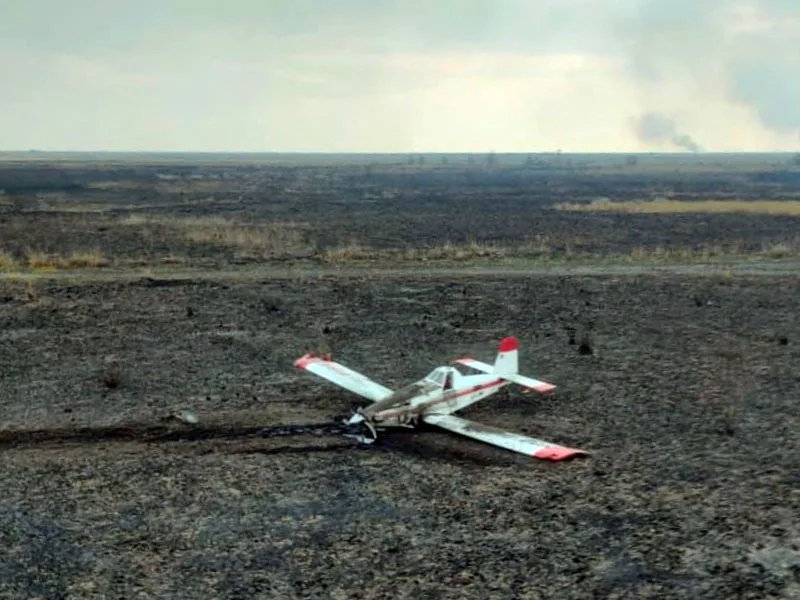Avioneta se precipitó en las islas mientras trabajaba en el combate de los incendios