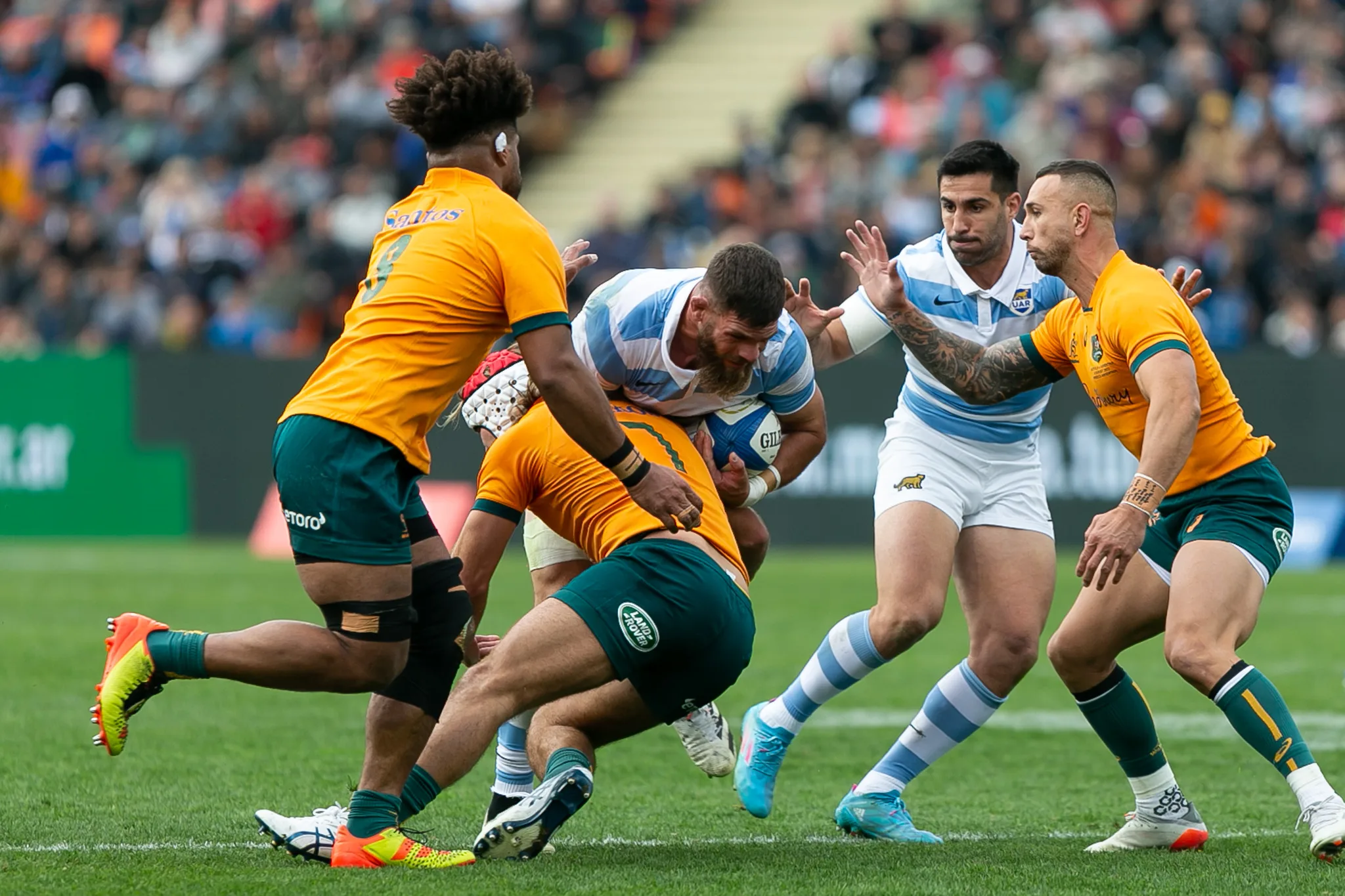 Sin consistencia, en Mendoza Los Pumas perdieron ante Australia en el inicio del Cuatro Naciones