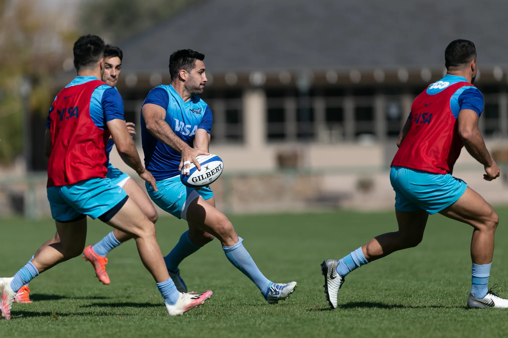 ¡Con todos a bordo! Los Pumas entrenan en Mendoza a la espera del debut en el Cuatro Naciones