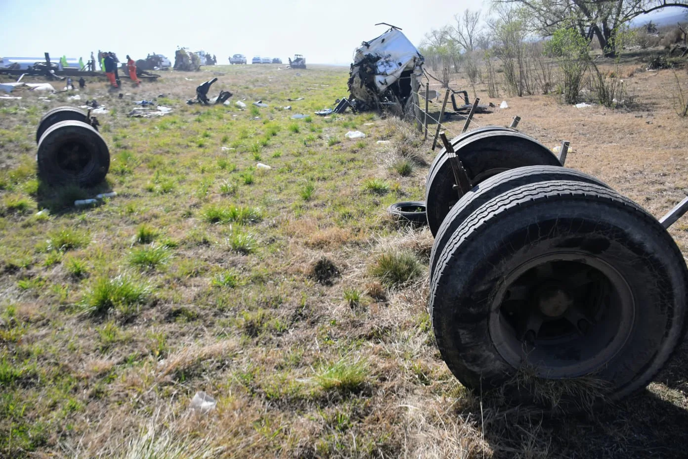 Dos camioneros perdieron la vida en choque frontal sobre la conexión vial Rosario-Victoria