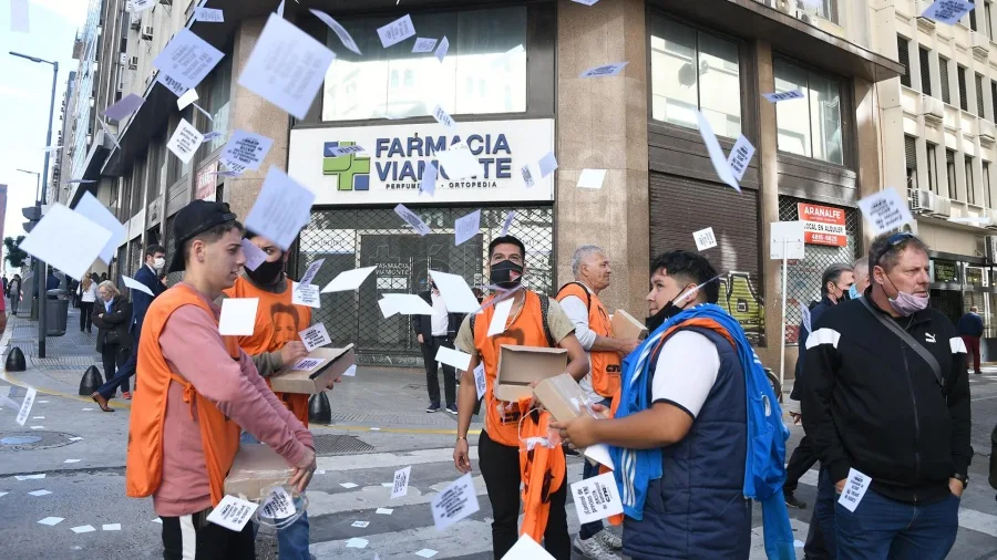 La CTA Autónoma se movilizó en reclamo de un "salario universal", entre otras cuestiones
