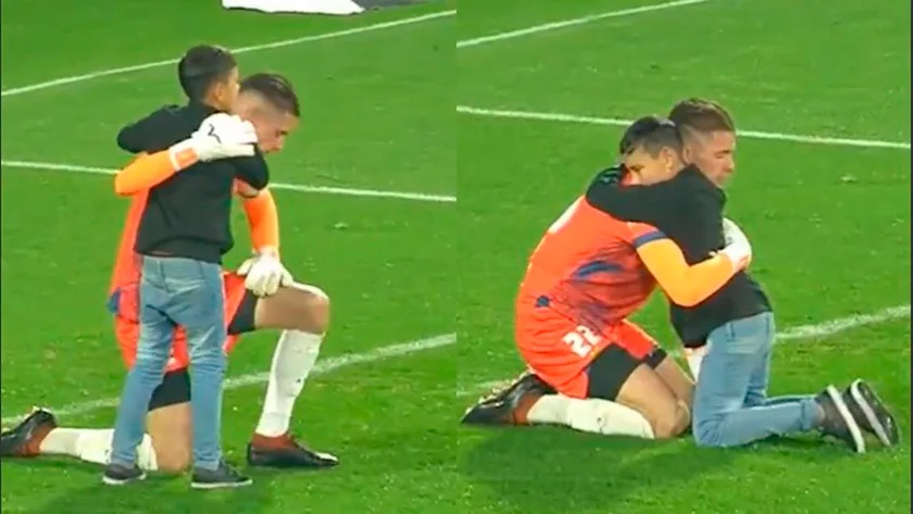 Habló el niño que consoló a Unsain: "Le dije que no llore, que en el fútbol se gana y se pierde"