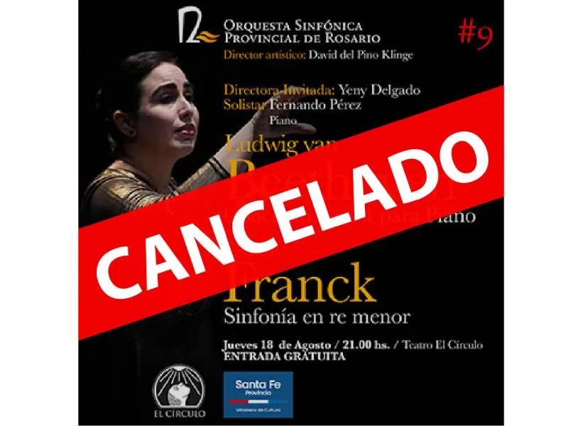La Orquesta Sinfónica Provincial de Santa Fe suspendió el concierto de este jueves por conflicto gremial